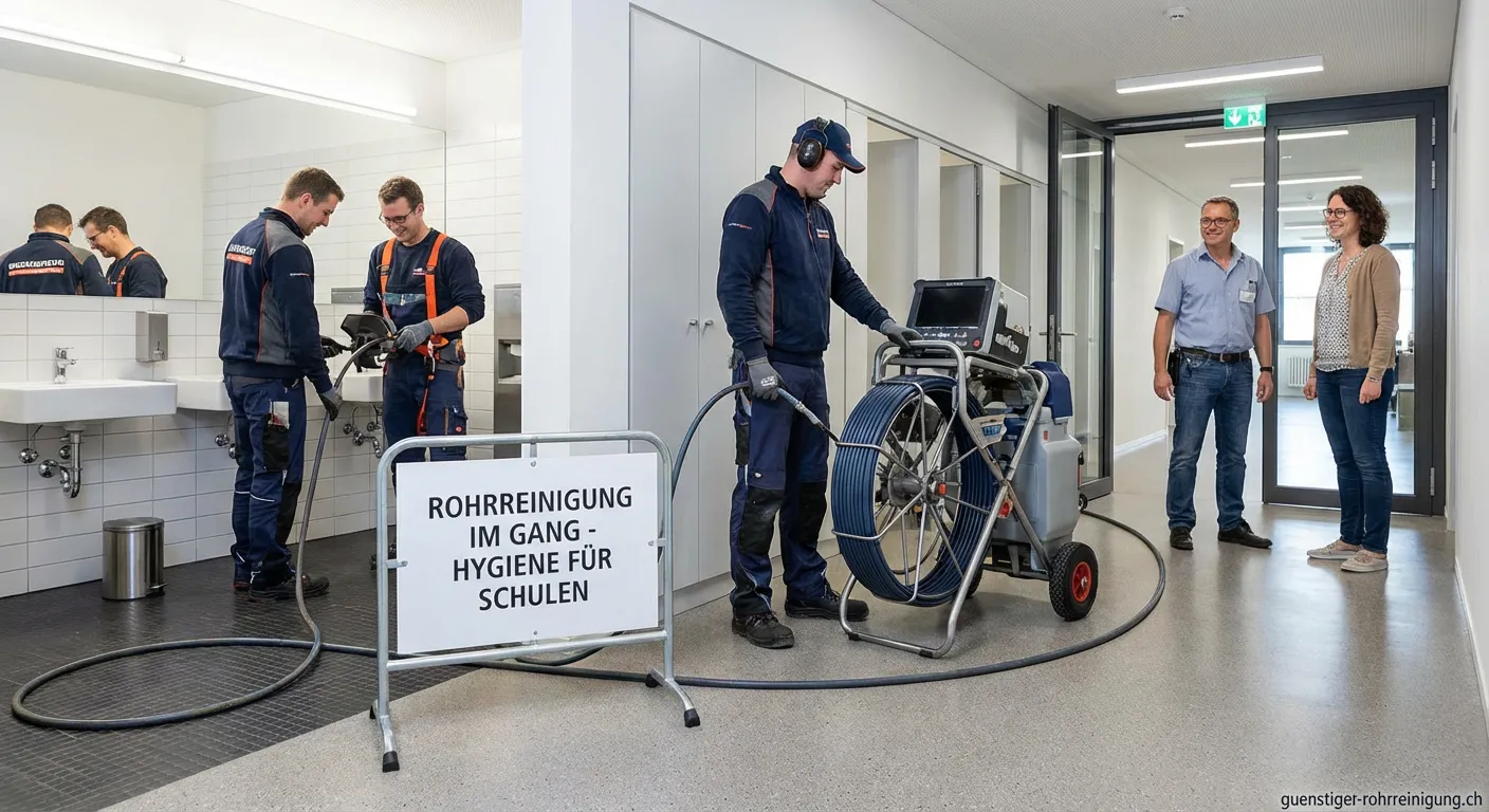 Professionelle Rohrreinigung für Schulen Sanitäranlagen