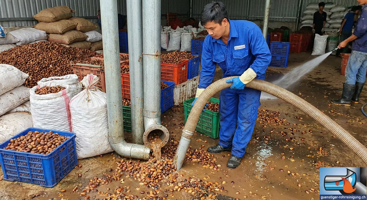 Professionelle Rohrreinigung für Rambutan-Kern-Händler